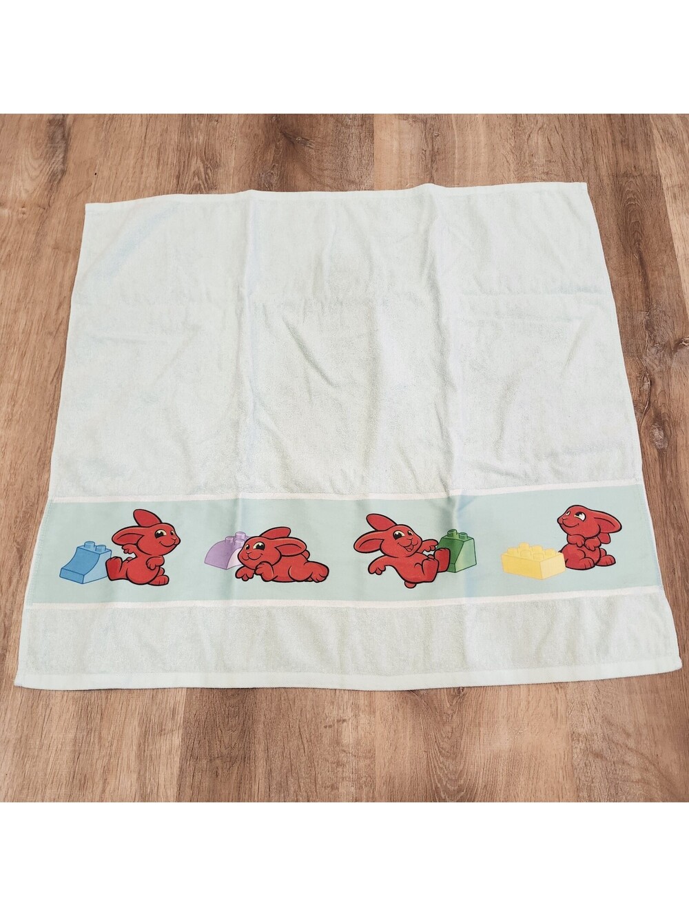 LEGO Duplo TOWEL 100% Cotton 28” x 31” Pool Half Size Floor Mat Toddler EUC Rare